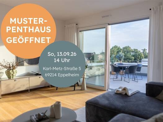 Penthouse zum Kauf - Neubau provisionsfrei als Kapitalanlage geeignet 849.900 € 3 Zimmer 116,6 m² Eppelheim 69214