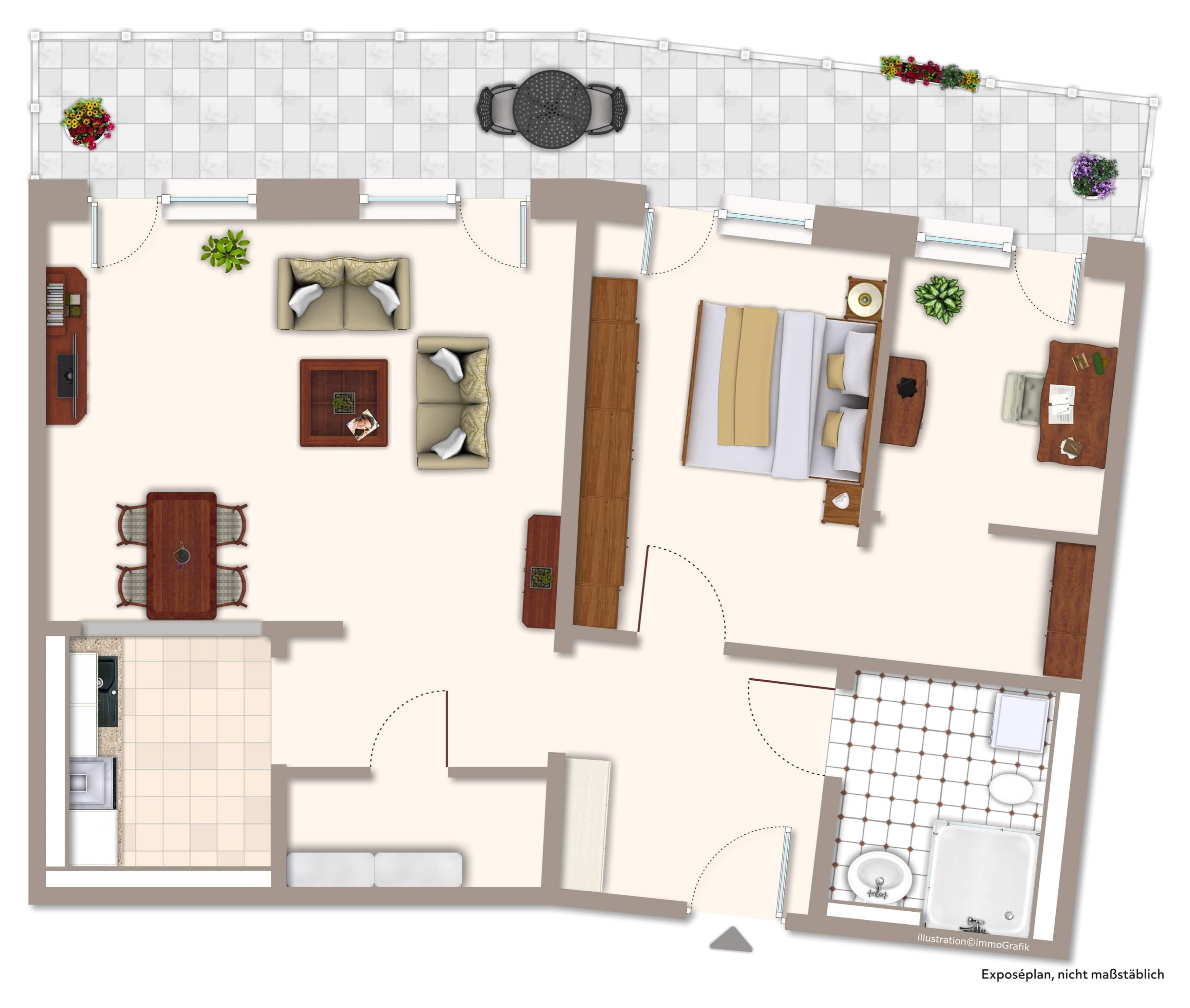 Wohnung zur Miete 1.212 € 3 Zimmer 88 m²<br/>Wohnfläche 2.<br/>Geschoss ab sofort<br/>Verfügbarkeit Brand-Erbisdorf Brand-Erbisdorf 09618