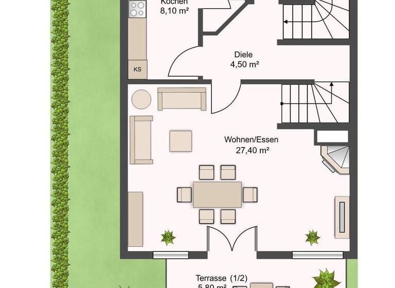 Doppelhaushälfte zur Miete 1.680 € 5 Zimmer 135 m² frei ab sofort Denkendorf 85095