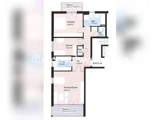 Wohnung zur Miete Tauschwohnung 1.257 € 3 Zimmer 97 m² 3. Geschoss Küdinghoven Beuel 53227