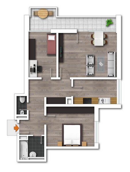 Wohnung zur Miete 600 € 3 Zimmer 80 m²<br/>Wohnfläche 2.<br/>Geschoss ab sofort<br/>Verfügbarkeit Moltkestraße 24 Hüxter- / Mühlentor / Gärtnergasse Lübeck 23564