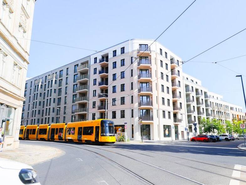 Wohnung zur Miete - Neubau 1.630 € 5 Zimmer 118,4 m² 3. Geschoss frei ab 01.07.2025 Jahnstraße 4 Wilsdruffer Vorstadt (Ostra-Allee) Dresden-Wilsdruffer Vorstadt 01067