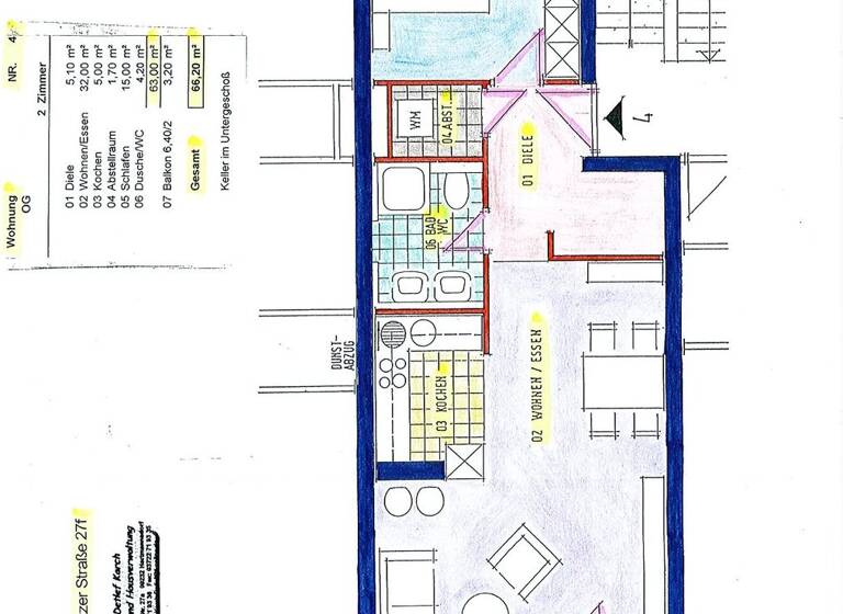 Wohnung zum Kauf 80.000 € 2 Zimmer 66,2 m² 1. Geschoss Chemnitzer Str. 27f Hartmannsdorf 09232