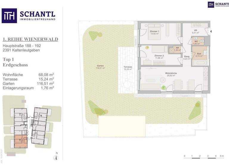 Wohnung zum Kauf - Erstbezug 400.500 € 3 Zimmer 68,1 m² EG Hauptstraße Kaltenleutgeben 2391