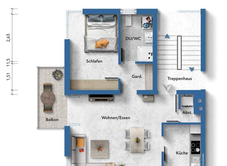 Wohnung zum Kauf 186.000 € 2 Zimmer 55 m² UG Würzburger Str.  12 Höchberg 97204