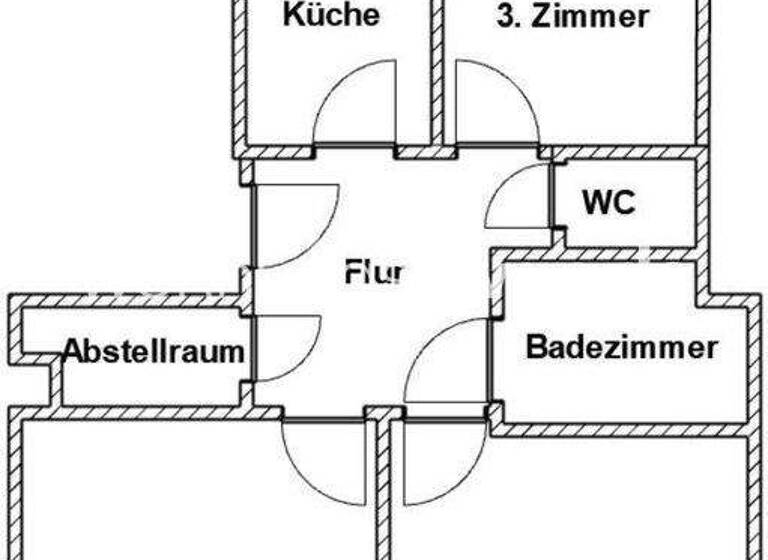 Studio zur Miete Tauschwohnung 1.200 € 3 Zimmer 60 m² 1. Geschoss Altstadt-Süd Köln 50676
