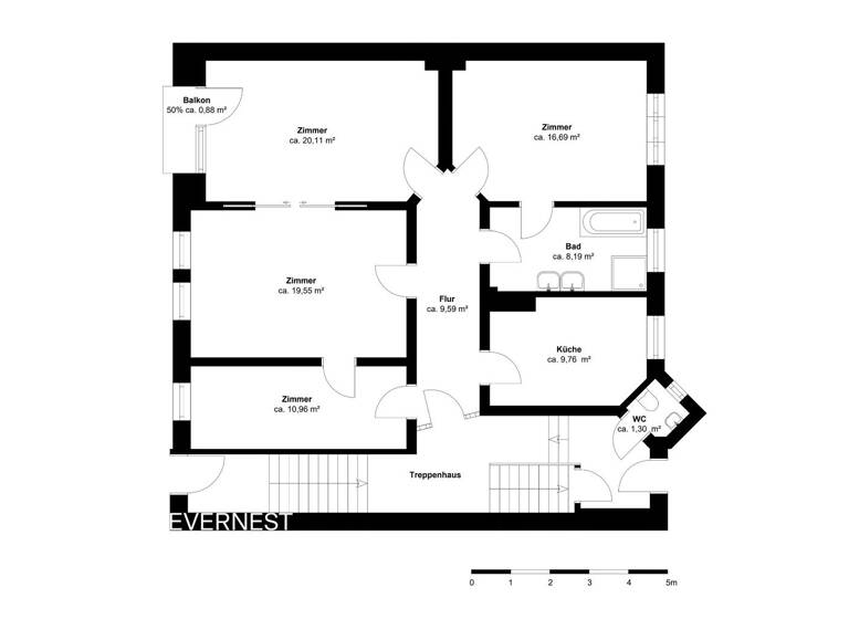 Wohnung zum Kauf 209.900 € 4 Zimmer 95,2 m² Jürgensby Flensburg 24943