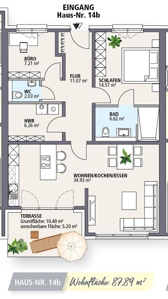 Reihenmittelhaus zum Kauf provisionsfrei 329.800 € 2 Zimmer 88,1 m²<br/>Wohnfläche 7.333 m²<br/>Grundstück Lahde Petershagen 32469