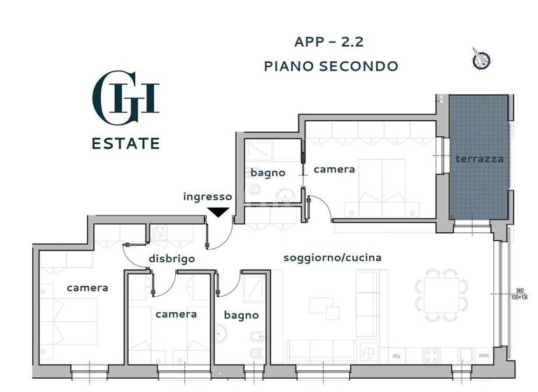 Wohnung zum Kauf - Erstbezug 670.000 € 4 Zimmer 94 m² 2. Geschoss frei ab sofort Via Grazioli 3 Trento 38122