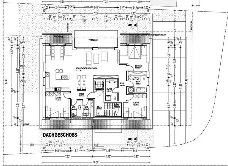 Penthouse zur Miete - Erstbezug 1.699 € 4 Zimmer 155 m² 2. Geschoss frei ab 01.07.2026 Taben-Rodt 54441