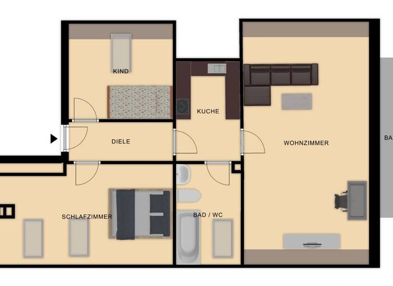 Wohnung zum Kauf 165.000 € 3 Zimmer 62 m² 2. Geschoss Haidenhof-Süd Passau / Haidenhof 94032