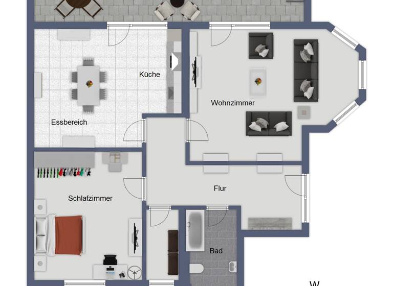 Wohnung zur Miete 800 € 2 Zimmer 105 m²<br/>Wohnfläche Mömlingen 63853