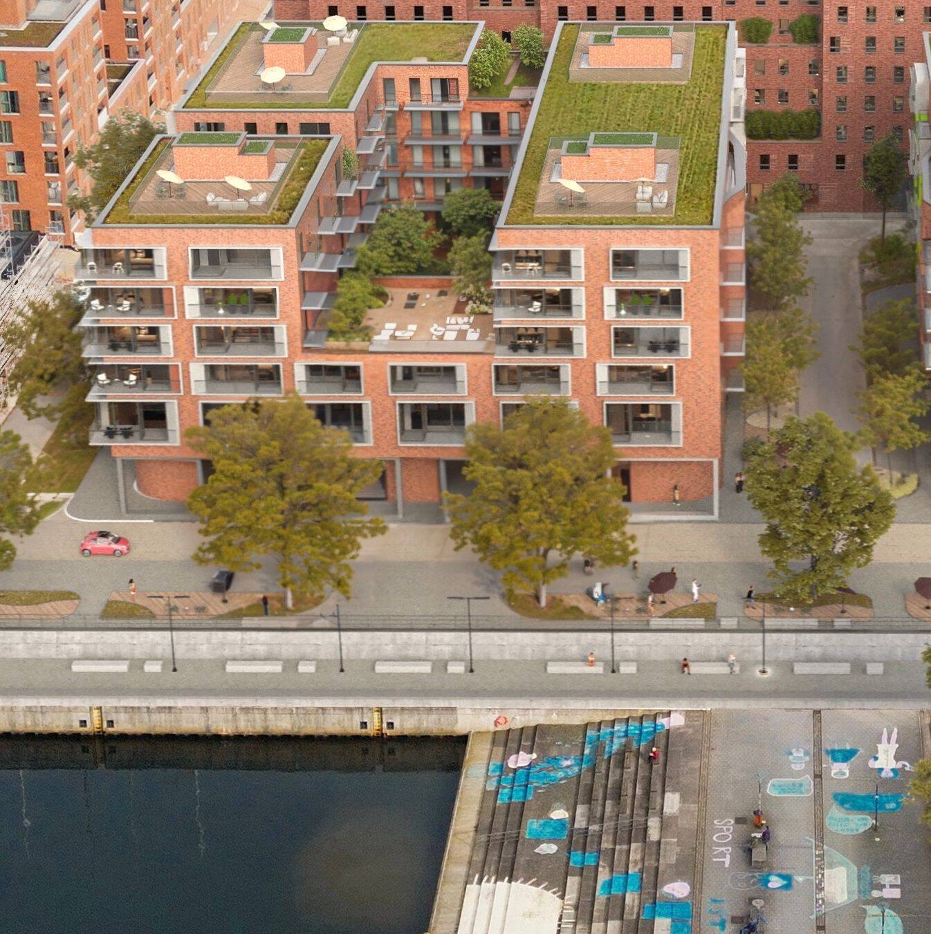 Wohnen am Wasser 3- Zimmer- Neubauwohnung mit eigener Dachterrasse