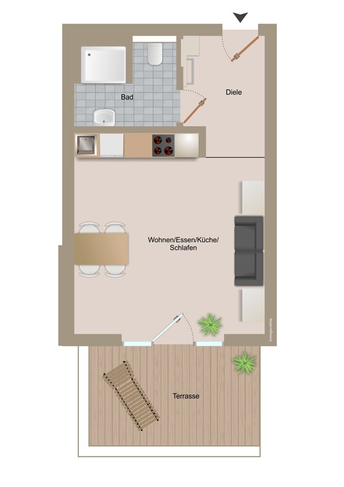 Wohnung zum Kauf 368.000 € 1 Zimmer 38,4 m²<br/>Wohnfläche 1.<br/>Geschoss Mitte Berlin 10243