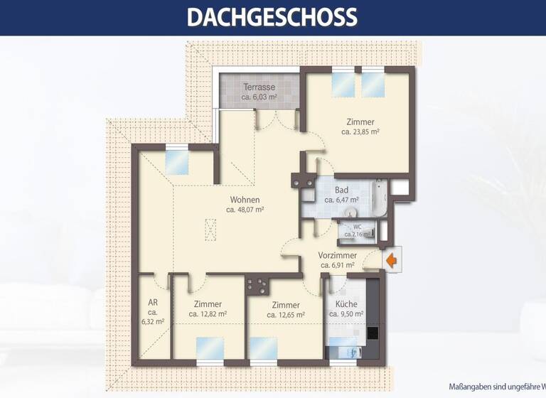 Wohnung zum Kauf 599.000 € 4 Zimmer 129 m² 4. Geschoss Wien 1230