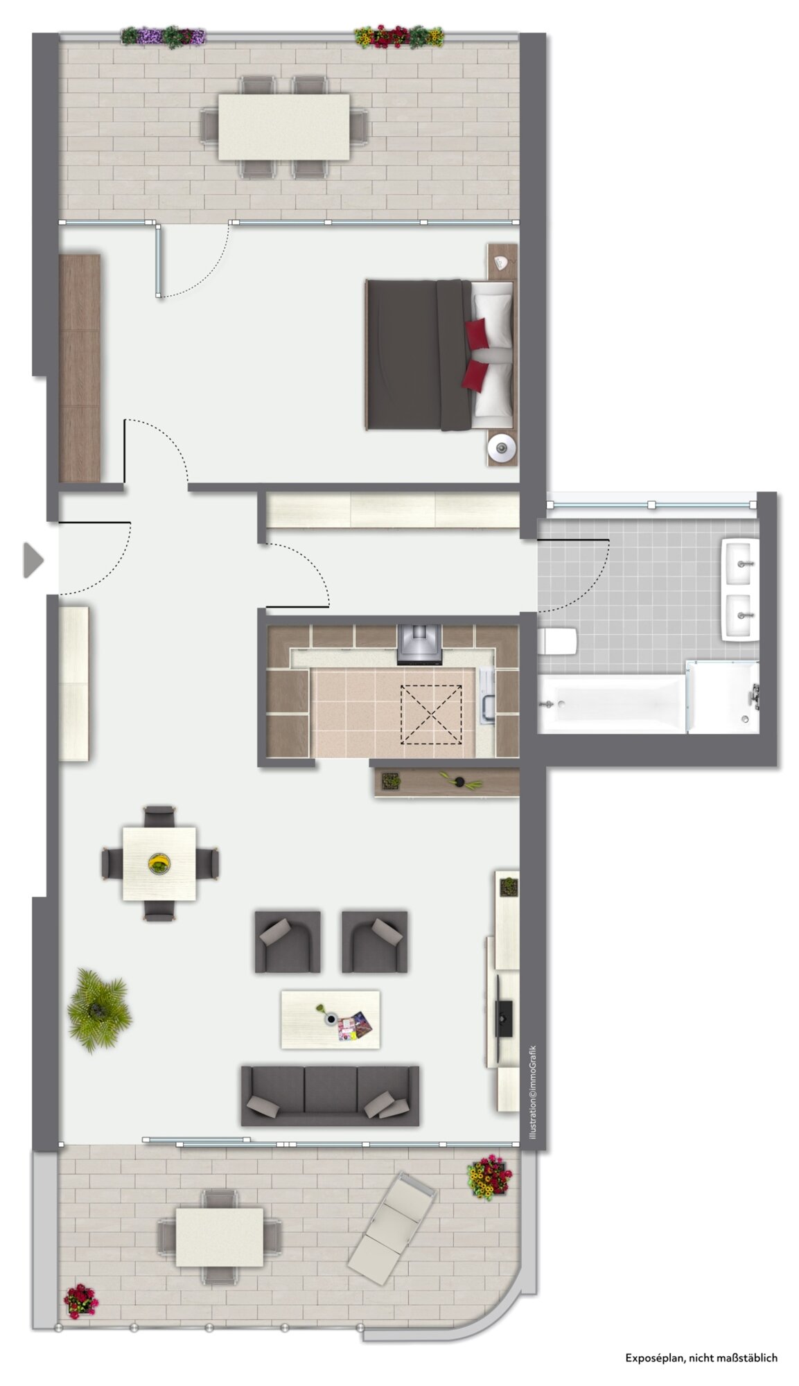 Penthouse zum Kauf 285.000 € 2 Zimmer 85 m²<br/>Wohnfläche 4.<br/>Geschoss Gievenbeck Münster 48161