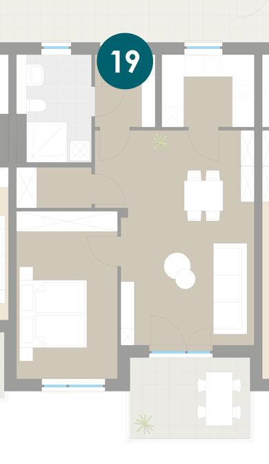 Wohnung zum Kauf - Neubau provisionsfrei 320.000 € 2 Zimmer 66 m² 1. Geschoss Unterer Kirschbaumweg 6 Rain Rain 86641
