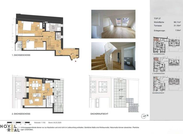 Maisonette zum Kauf - Erstbezug 985.000 € 3 Zimmer 98,1 m² 2. Geschoss Wien 1180