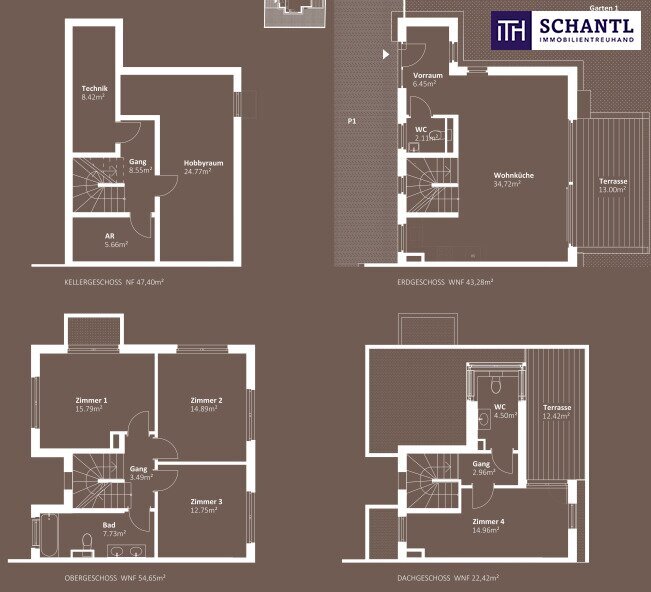 Doppelhaushälfte zum Kauf 619.000 € 5 Zimmer 120,4 m²<br/>Wohnfläche Tauschinskygasse Wien 1220