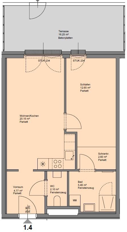 Wohnung zur Miete 652 € 2 Zimmer 47,7 m²<br/>Wohnfläche ab sofort<br/>Verfügbarkeit St. Pölten St. Pölten 3100