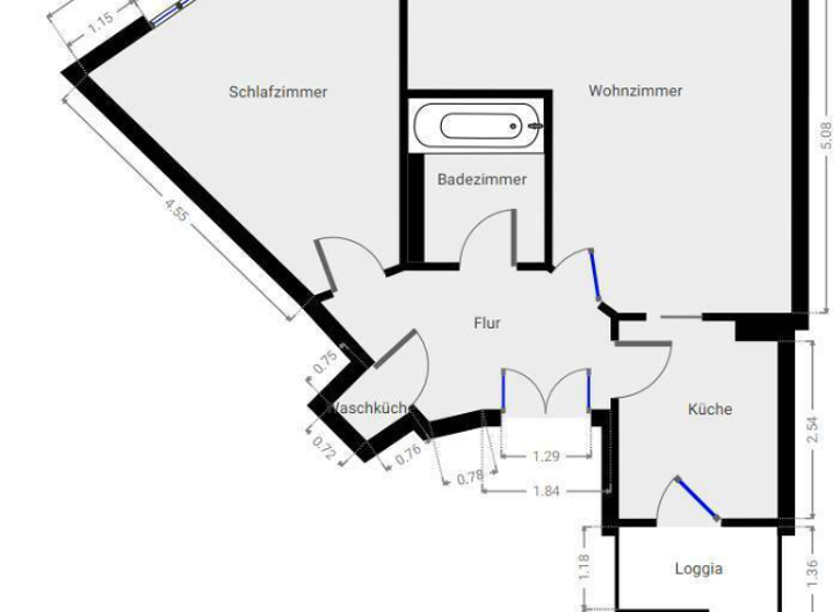 Wohnung zum Kauf 149.000 € 2 Zimmer 57 m² 1. Geschoss Engelsdorf Leipzig 04319