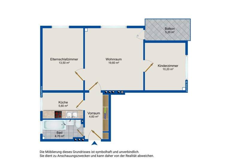Wohnung zum Kauf 135.000 € 3 Zimmer 59 m² 3. Geschoss Auersthal 2214