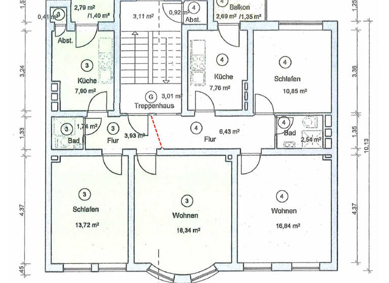 Wohnung zum Kauf 369.000 € 4 Zimmer 92 m² 2. Geschoss Ravensberg Kiel 24118