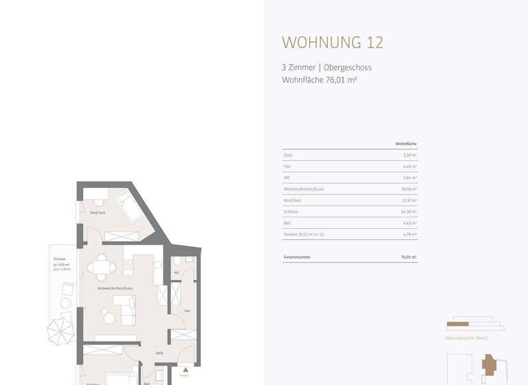 Wohnung zum Kauf - Erstbezug provisionsfrei 1.090.000 € 3 Zimmer 76 m² 1. Geschoss Pasing-Obermenzing München 81245