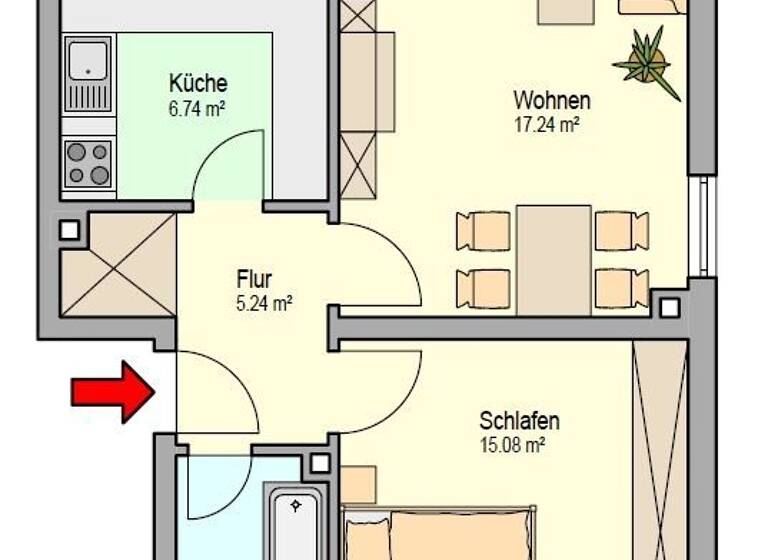 Wohnung zur Miete 460 € 2 Zimmer 50,7 m²<br/>Wohnfläche 3.<br/>Geschoss 01.05.2025<br/>Verfügbarkeit Haydnstr. 8 Pegnitz Pegnitz 91257