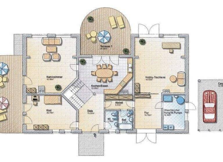 Einfamilienhaus zum Kauf 8 Zimmer 400 m² 37.669 m² Grundstück Gothen Heringsdorf 17424