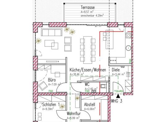 Wohnung zum Kauf - Erstbezug provisionsfrei 648.210 € 4 Zimmer 106,4 m² Trier-Nord Trier 54292