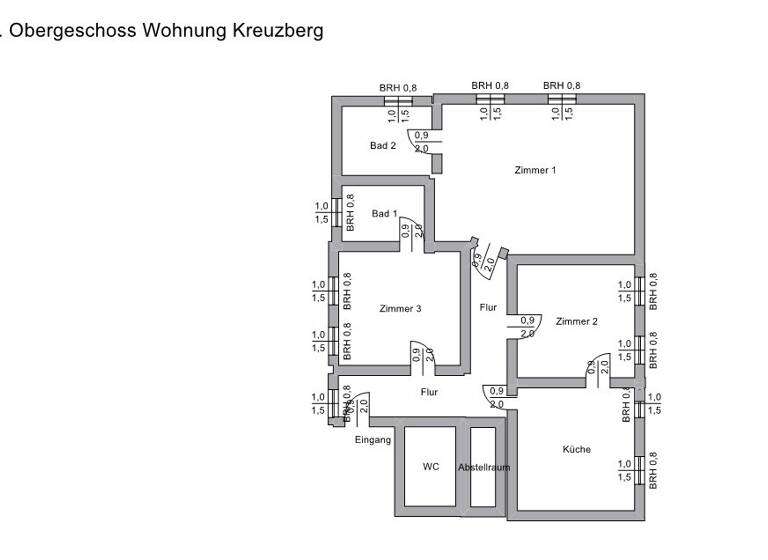 Wohnung zur Miete 879 € 3 Zimmer 122 m² frei ab sofort Kreuzberg Altenahr / Kreuzberg (Ahr) 53505