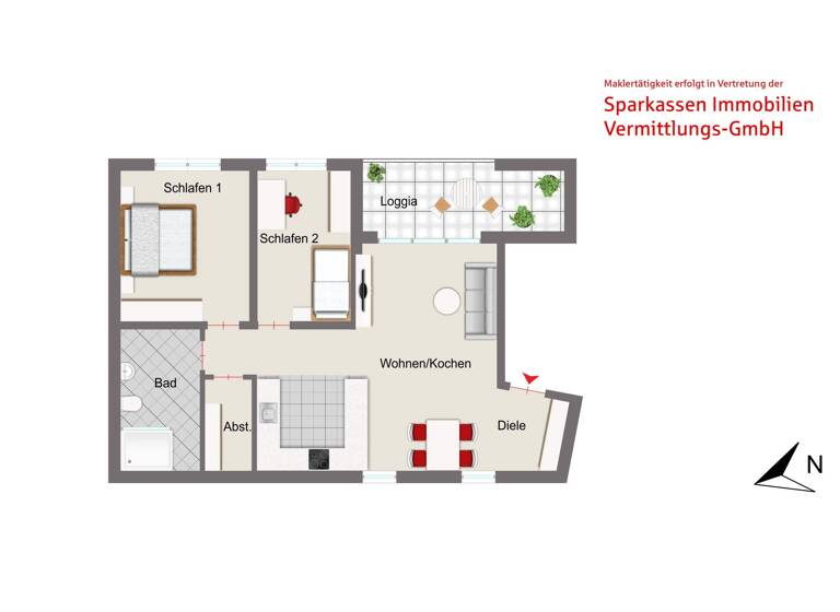 Wohnung zum Kauf provisionsfrei 395.000 € 3 Zimmer 76,2 m² Weiden 92637