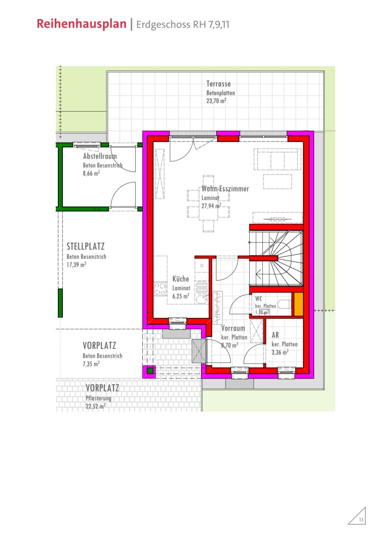 Reihenmittelhaus zur Miete 1.092 € 4 Zimmer 100,8 m²<br/>Wohnfläche 250,2 m²<br/>Grundstück Rohrbach bei Mattersburg 7222