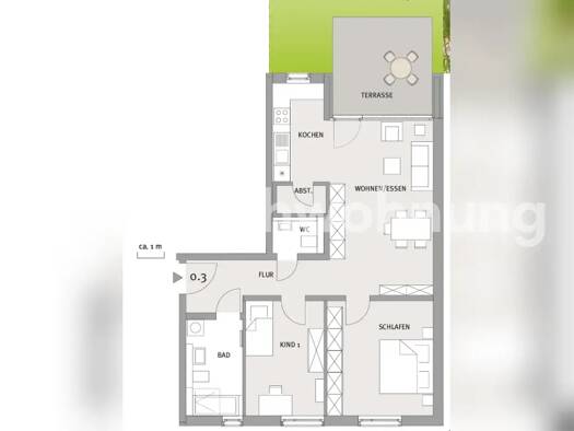 Wohnung zur Miete Tauschwohnung 1.150 € 3 Zimmer 85 m² EG Schallstadt 79227