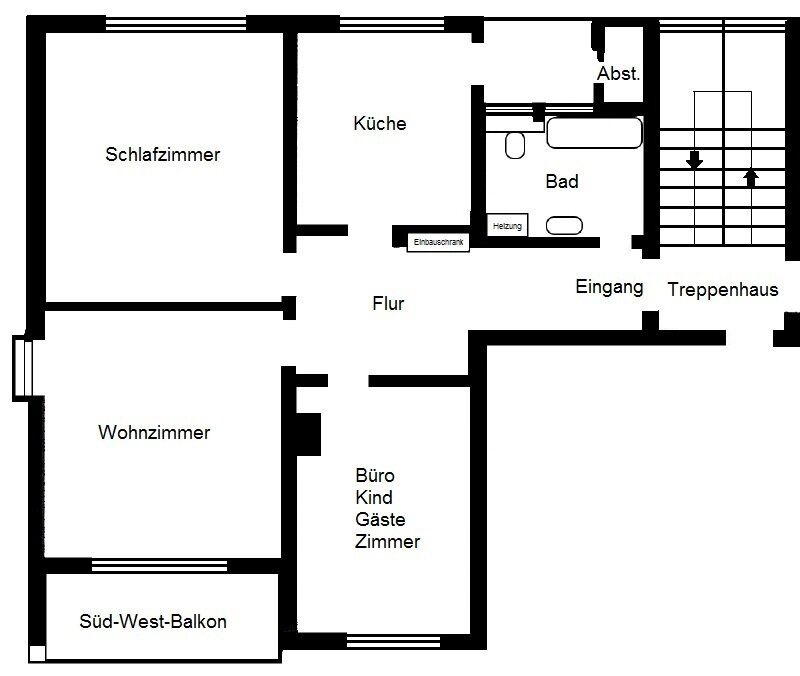 Wohnung zur Miete 800 € 3 Zimmer 80 m²<br/>Wohnfläche 15.02.2025<br/>Verfügbarkeit Mittlerer Kuhberg Ulm 89077