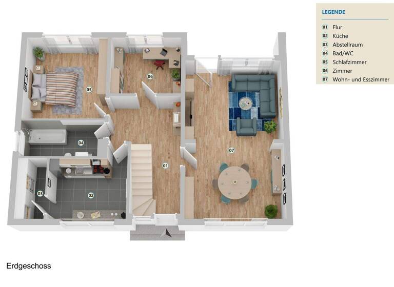 Doppelhaushälfte zum Kauf 242.000 € 5 Zimmer 159 m² 575 m² Grundstück Emtinghausen 27321