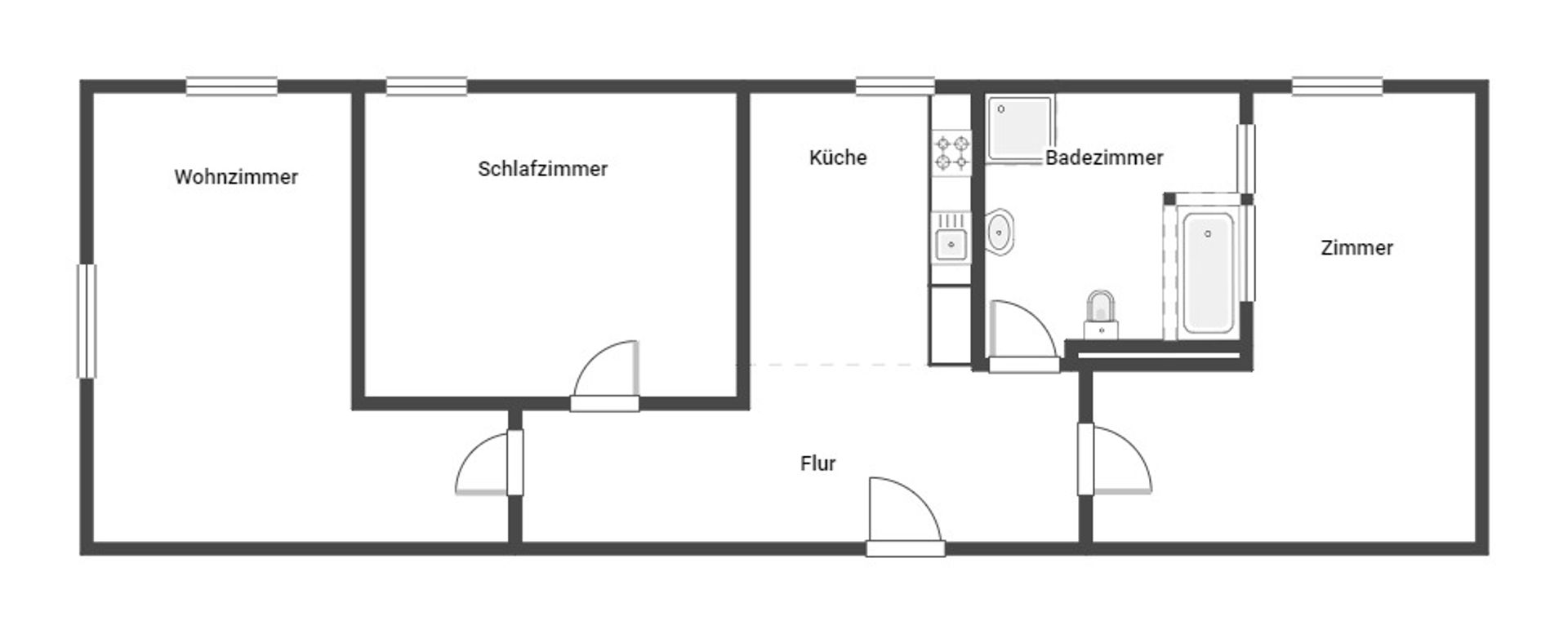 Wohnung zum Kauf 249.000 € 3 Zimmer 82,8 m²<br/>Wohnfläche 1.<br/>Geschoss Illingen Illingen 75428