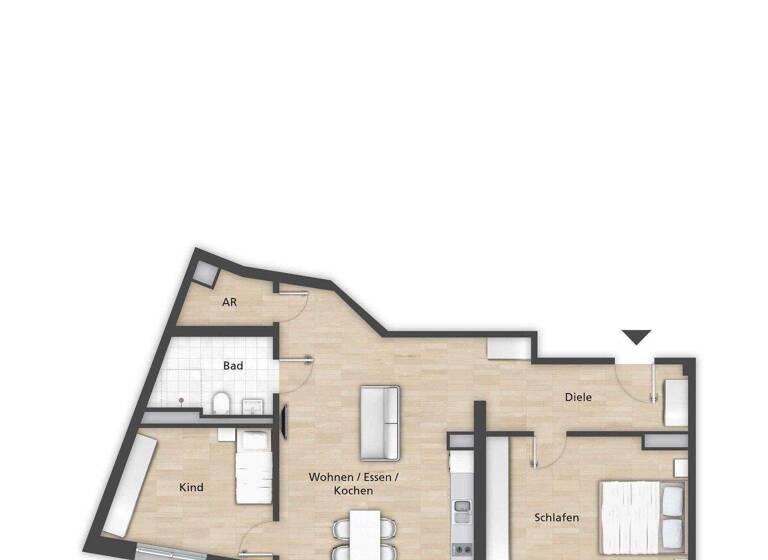 Wohnung zum Kauf provisionsfrei 510.800 € 3 Zimmer 73,8 m² 5. Geschoss Steinbühler Straße 4-6 Tafelhof Nürnberg 90443