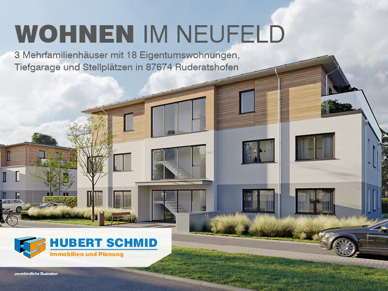 Wohnung zum Kauf provisionsfrei 387.700 € 2 Zimmer 70,9 m²<br/>Wohnfläche 1.<br/>Geschoss Ruderatshofen Ruderatshofen 87674