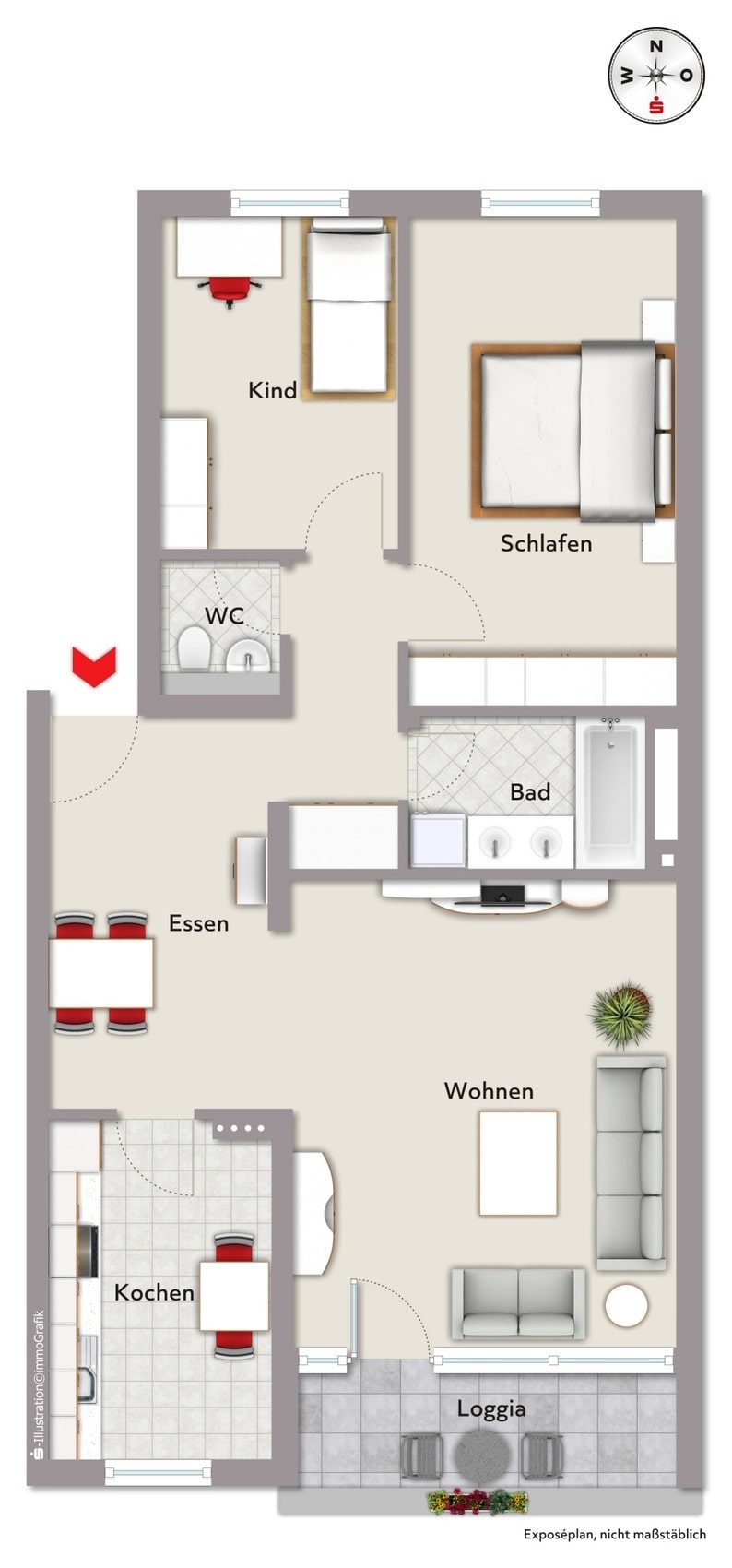 Wohnung zum Kauf 279.000 € 3,5 Zimmer 85 m²<br/>Wohnfläche 3.<br/>Geschoss Röthenbach West Nürnberg 90449