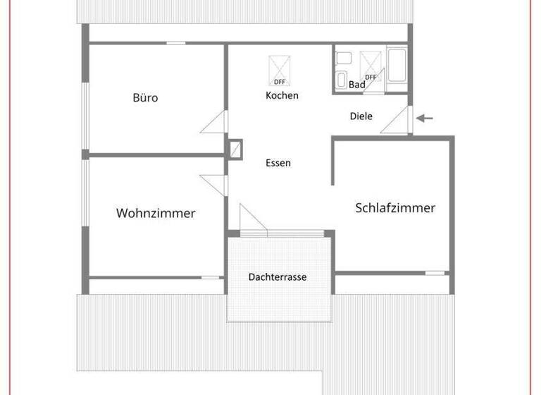 Wohnung zur Miete 990 € 3,5 Zimmer 82 m² 3. Geschoss Kirchhausen Heilbronn 74078