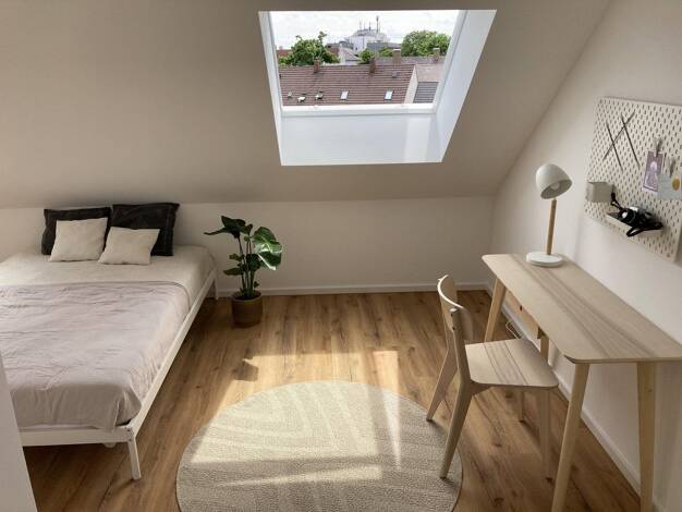 WG-Zimmer zur Miete auf Zeit 599 € 16,7 m² 4. Geschoss frei ab 01.10.2026 Widderstraße 12 Lechhausen Lechhausen 86167
