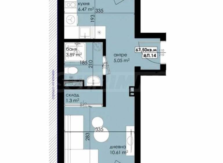 Studio zum Kauf 94.500 € 1 Zimmer 67,5 m² Sozopol