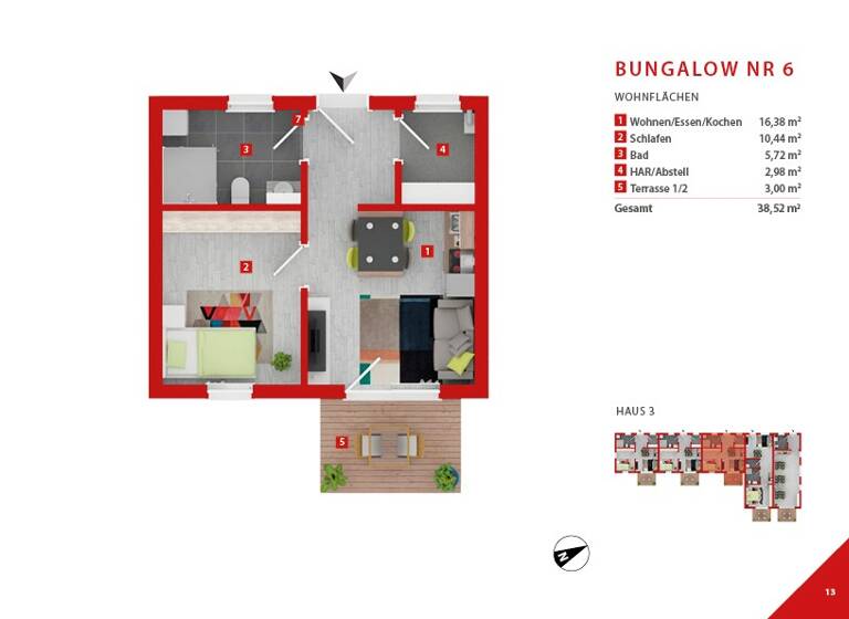 Haus zum Kauf - Erstbezug 216.164 € 2 Zimmer 38,5 m² frei ab sofort Hauptstraße 46 Saal Saal a.d.Saale 97633