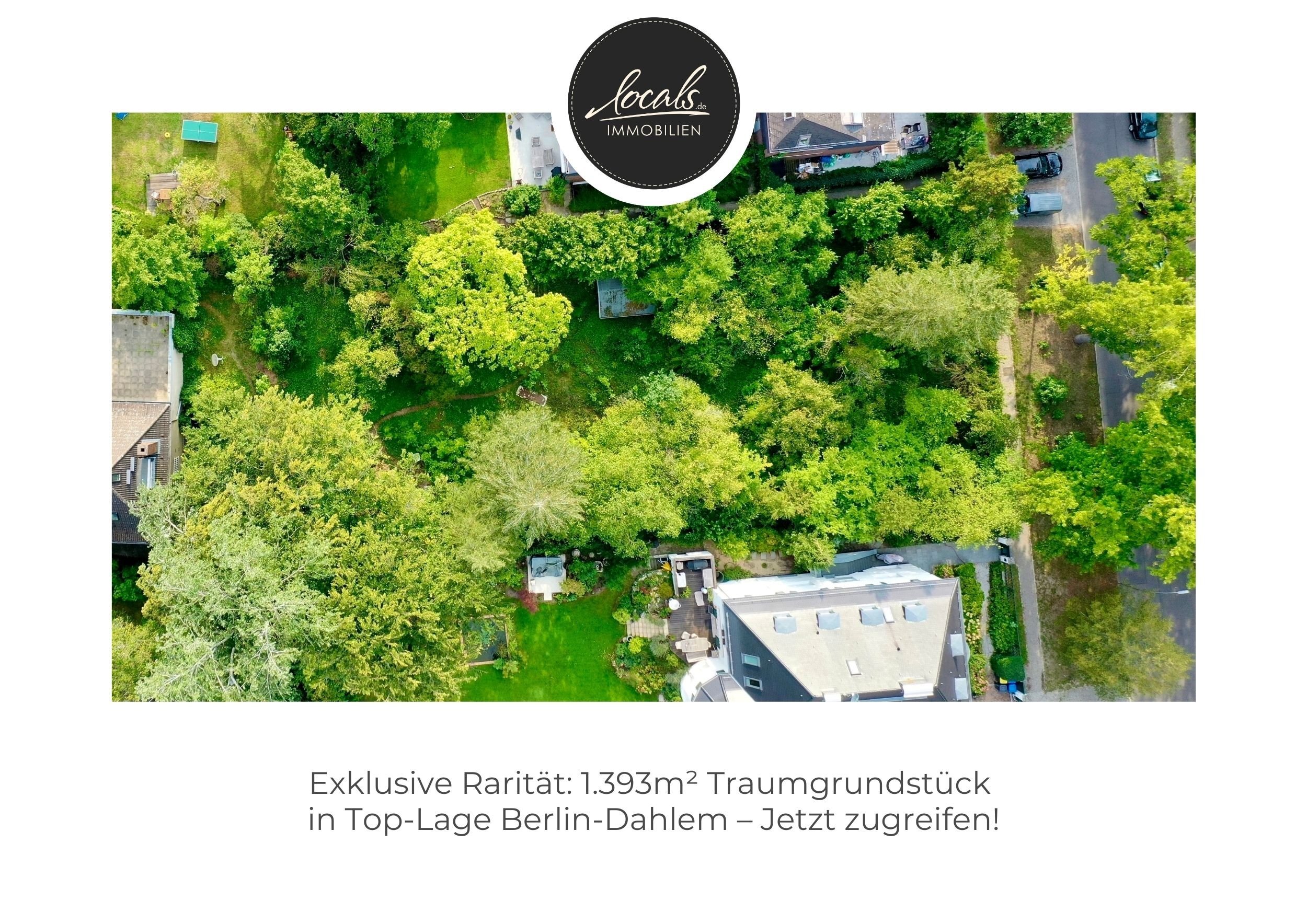 Grundstück zum Kauf 4.350.000 € 1.393 m²<br/>Grundstück Dahlem Berlin 14195