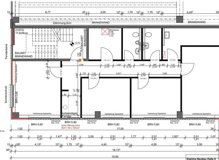 Büro zur Miete 10,25 € 6 Zimmer 125 m² Bürofläche An der Autobahn 17 Gailhof Wedemark 30900