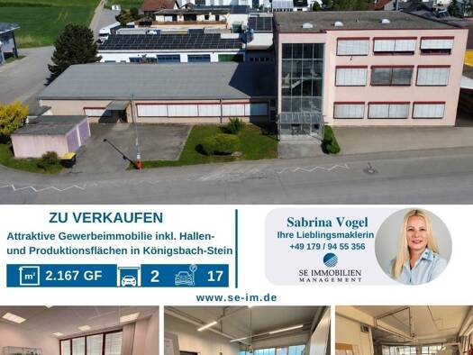 Halle/Industriefläche zum Kauf 999.000 € 2.156 m² Lagerfläche Königsbach Königsbach-Stein 75203