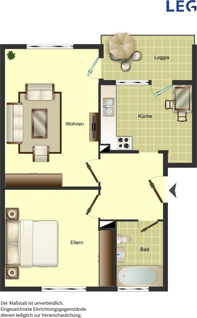 Wohnung zur Miete 399 € 2 Zimmer 47,1 m²<br/>Wohnfläche EG<br/>Geschoss 16.02.2025<br/>Verfügbarkeit Sudetenstraße 41 Höxter - Kernstadt Höxter 37671