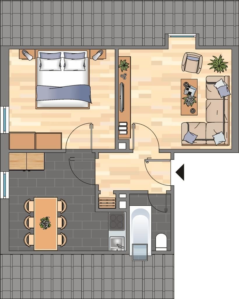 Wohnung zur Miete 252 € 2 Zimmer 38,3 m²<br/>Wohnfläche 2.<br/>Geschoss Hermann-Sauter-Straße 19 Landau Landau in der Pfalz 76829